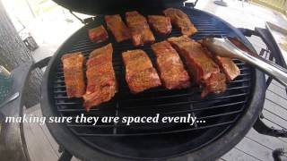 BEEF RIBS ON THE BIG GREEN EGG