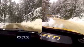 Sebi Barbu Vs Alex Mirea @ Covasna Winter Rally 2013