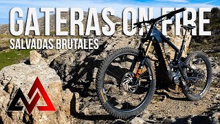 SALVADAS EN GATERAS ⚠️❗ Descenso con EBIKE SANTA CRUZ HECKLER 8 ⚡ TRIALERAS MTB  IMPRESCINDIBLES