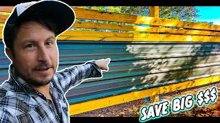 CHEAPER-FASTER- BETTER FENCE??? Try THIS! (DIY Custom Fence Build)