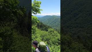 newfound gap smokey mountains July 1st 2024 great views