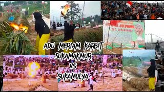 pesta rakyat adu meriam karbit sukamakmur vs sukamulya