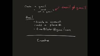 gmail creation for website