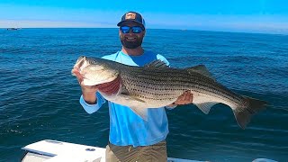 Slinging live eels for Striper