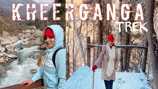 Beautiful kheerganga trek ||kheerganga   Snow trek #trekking #kheergangatrek #travelwithglamgirl