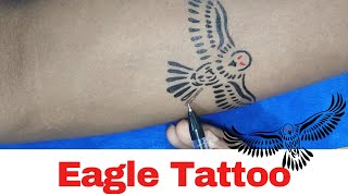 How to make Eagle tattoo on hand 35 #tattoo #tattootrends #tattooart #temporarytattoo