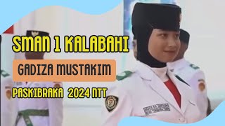 GADIZA MUSTAKIM Perwakilan SMAN 1 Kalabahi pada Upacara HUT RI Ke-79 Provinsi NTT