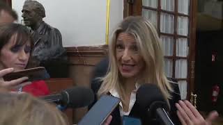 🗣️Yolanda Díaz: Estamos en Alerta Roja y no hay que ir a trabajar. Por favor, no corramos riesgos.