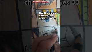 Muzan eye drawing day 28 of drawing different anicharacter eyes drawing #demonslayer#viralshorts lul