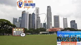 ACC Men's T20 Challenger Cup 2024 full schedule |Acc cup details ||Cricket World