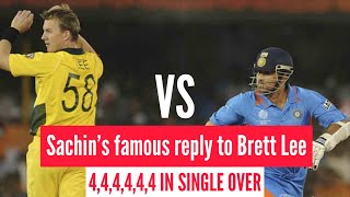 Sachins famous reply to Brett Lee 444444 MCG 2008