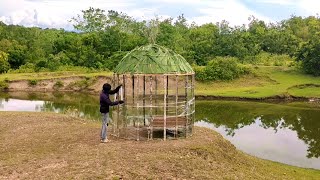 MEMBUAT SHELTER TERNYAMAN DARI BAHAN SEDERHANA, SHELTER HANGAT DAN NYAMAN DI MUSIM DINGIN