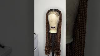 6x6 closure knotless braids wig serving beauty