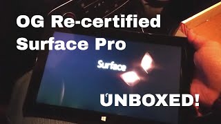 [HD] Refurbished Microsoft Surface Pro 128GB Unboxed