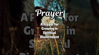 A Prayer for Growing in Spiritual Discernment #quotes #morningprayer #shorts