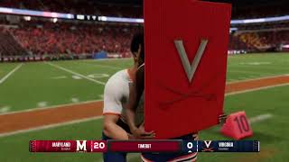 College Football 25 Maryland vs Virginia 2024 Gameplay PS5