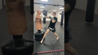 Push Kick, Jab, Spinning Elbow #jab #spinningelbow #shorts