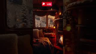 Cosy Bedroom Retreat: Serene Atmosphere with the Warm Glow of a Wood-Burning Heater #wintermagic