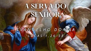 EVANGELHO DO DIA 07/10/2024 - LUCAS 1,26-38 - A SERVA DO SENHOR