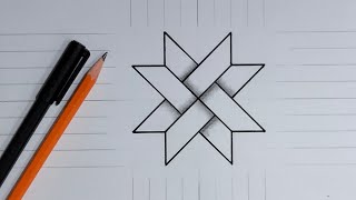 Geometric Pattern tutorial easy | Simple pattern drawing