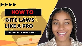 HOW TO CITE LAWS