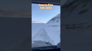 Losar to Kaza | Spiti Valley #spiti #spitivalley #kaza #snow #snowwhite #snowdriving #snowdrive