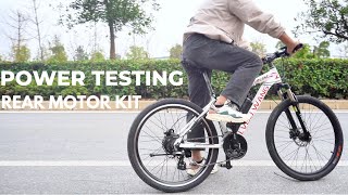 Smooth, Fast, and Powerful! DIY 350W Rear Wheel EBike Kit for My Bike.