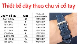 Cách đặt dây đồng hồ chuẩn theo chu vi cổ tay 0986884245