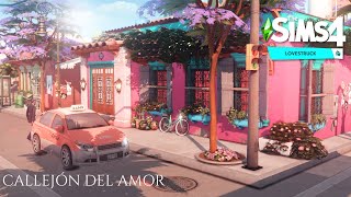 The Sims 4 Lovestruck💕- ¡Viva el amor! -  Callejón Del Amor - Speed Build