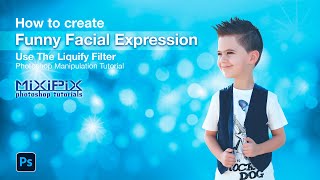 Photoshop Manipulation Tutorial : How to Create Funny Facial Expression, Use The Liquify Filter