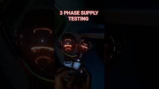 3 phase supply testing