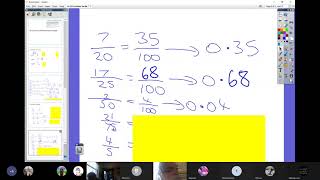 24 February - (16.1) Fractions, Decimals & Percentages