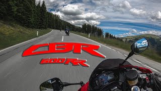 Honda CBR 600 RR with MIVV exhaust in the Alps