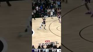 The Timberwolves win on a buzzer beater three by Julius Randle