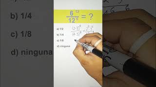 Olimpiada de Matemáticas | ¿Cuánto es (6^12)/(12^6)? #shorts