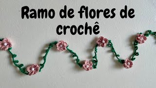 Ramo de flores de crochê - Muito fácil de fazer - Iniciante #crochetutorial