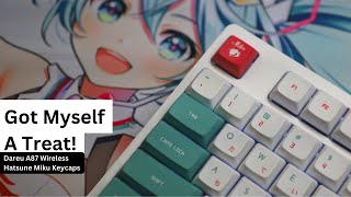 Holiday Tech Treat for Me! - Dareu A87 Wireless and Custom Hatsune Miku Keycaps