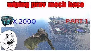 WIPING PRNV MESH | ARK Official PS4 | FAT MEAT RUN 2000 DUPE TAMES PART 1