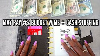 MAY PAYCHECK #2 BUDGET W ME + CASH WALLET STUFFING| SAVINGS CHALLENGES| TAYLORBUDGETS