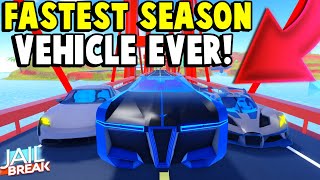 The Level 10 Celsior Is The New Fastest Season Vehicle Ever?!! | Roblox Jailbreak Speed Test!