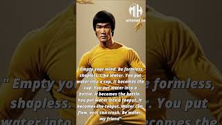 Brucee Lee | Be water my friend #quotes #bruceleewisdom #motivation  #inspirationalvideo