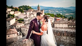 Wedding trailer Emanuela e Michele in Verucchio - matrimonio con vista su San Marino - top romagnolo