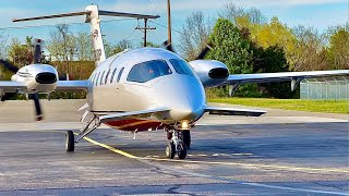 Piaggio P180 Avanti Landing, Startup, and Departure