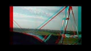 3D-Video: Flug im Doppeldecker Stampe SV 4 über Mannheim / FLIGHT IN BIPLANE OVER MANNHEIM / GERMANY