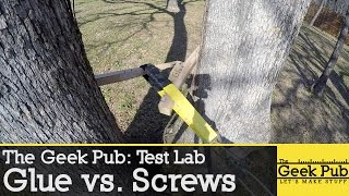 Glue vs. Screws - Which is stronger? | The Geek Pub: Test Lab