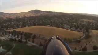 GoPro on RC Plane at Sunset