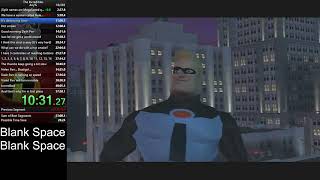 The Incredibles: Any% speedrun in 54:52 (WR)