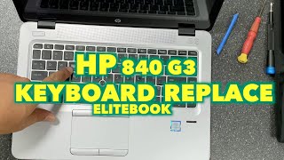 Replace Keyboard HP EliteBook 840 G3 G4 I Very Easy Tutoriel