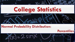 Normal Probability Distribution Involving Percentile