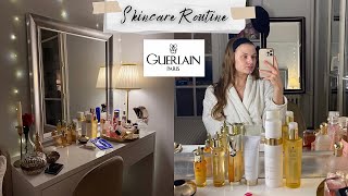 Ma Skincare Routine GUERLAIN 🍯🐝 Routine visage | Huile, Gommage, Sérum, Lotion, Masque, Crème,…